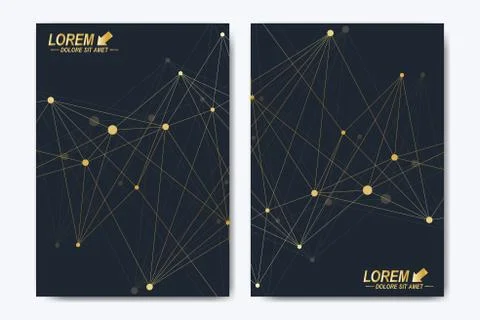 Modern vector template for brochure, Leaflet, flyer, advert, cover, catalog Stock Illustration