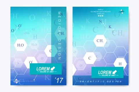 Modern vector template for brochure, Leaflet flyer, advert, cover, catalog Stock Illustration