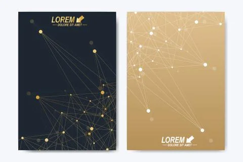 Modern vector template for brochure, Leaflet, flyer, advert, cover, catalog Stock Illustration