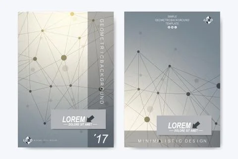 Modern vector template for brochure, Leaflet, flyer, advert, cover, catalog Stock Illustration