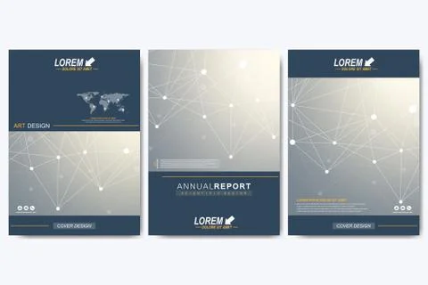 Modern vector template for brochure, Leaflet, flyer, advert, cover, catalog Illustrazione stock
