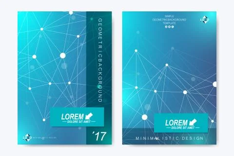 Modern vector template for brochure, Leaflet, flyer, advert, cover, catalog Stock Illustration