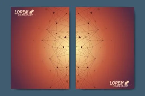 Modern vector template for brochure, Leaflet, flyer, advert, cover, catalog Stock Illustration
