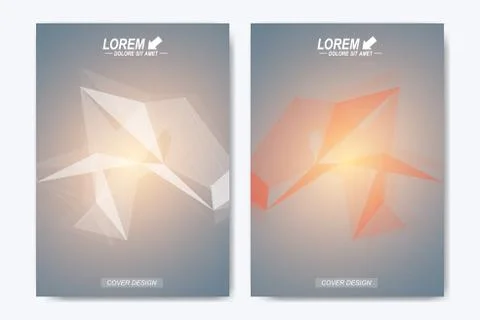 Modern vector template for brochure, Leaflet, flyer, advert, cover, catalog Stock Illustration