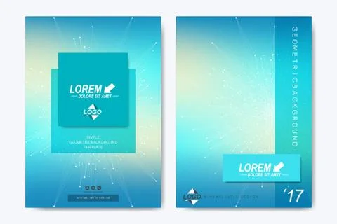 Modern vector template for brochure, Leaflet, flyer, advert, cover, catalog Stock Illustration