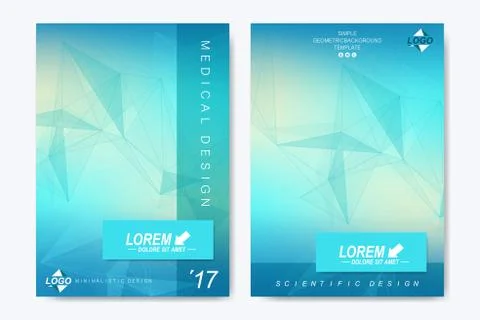 Modern vector template for brochure, Leaflet, flyer, advert, cover, catalog Stock Illustration