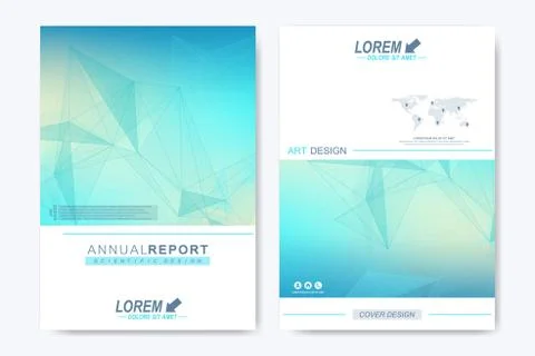 Modern vector template for brochure, Leaflet, flyer, advert, cover, catalog Stock Illustration