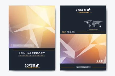 Modern vector template for brochure, Leaflet, flyer, advert, cover, catalog Stock Illustration