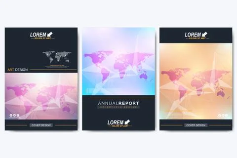 Modern vector template for brochure, Leaflet, flyer, advert, cover, catalog Stock Illustration