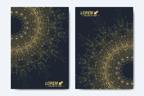 Modern vector template for brochure, leaflet, flyer, cover, catalog, magazine or Stock Illustration