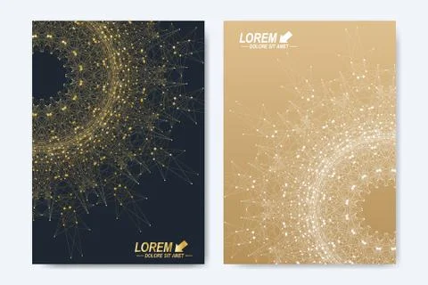 Modern vector template for brochure, leaflet, flyer, cover, catalog, magazine or Stock Illustration