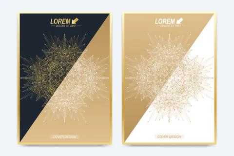 Modern vector template for brochure, leaflet, flyer, cover, catalog, magazine or Stock Illustration