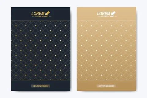 Modern vector template for brochure, Leaflet, flyer, advert, cover, catalog Stock Illustration