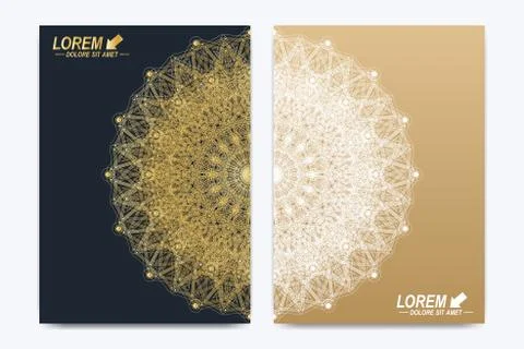 Modern vector template for brochure, Leaflet, flyer, cover, magazine or annual Illustrazione stock