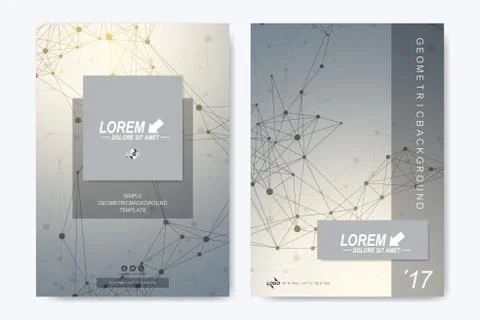 Modern vector template for brochure, Leaflet, flyer, advert, cover, catalog Stock Illustration