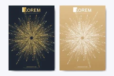 Modern vector template for brochure, leaflet, flyer, cover, catalog, magazine or Stock Illustration