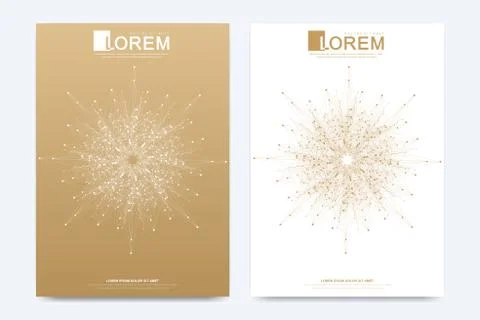 Modern vector template for brochure, leaflet, flyer, cover, catalog, magazine or Stock Illustration