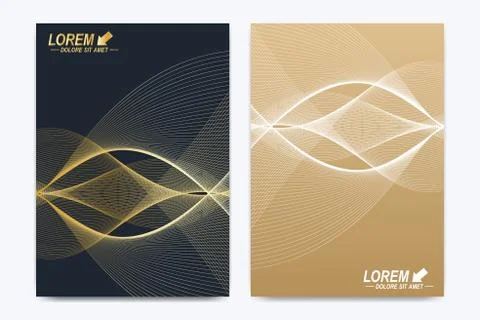 Modern vector template for brochure, leaflet, flyer, cover, catalog, magazine or Stock Illustration