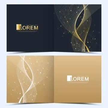 Modern vector template for brochure, leaflet, flyer, cover, catalog, magazine or Stock Illustration