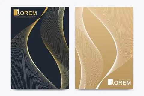 Modern vector template for brochure, leaflet, flyer, cover, catalog, magazine or Stock Illustration