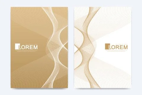 Modern vector template for brochure Leaflet flyer advert cover catalog magazine Stock Illustration