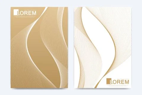 Modern vector template for brochure, leaflet, flyer, cover, catalog, magazine or Stock Illustration