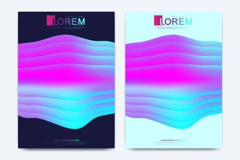 Modern vector template for brochure Leaflet flyer advert cover catalog magazine Stock Illustration