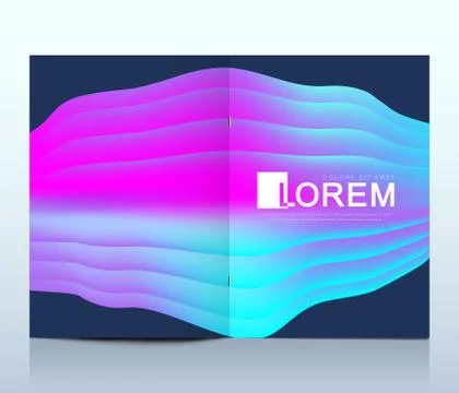 Modern vector template for brochure Leaflet flyer advert cover catalog magazine Stock Illustration