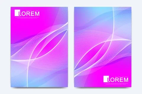 Modern vector template for brochure, leaflet, flyer, cover, catalog, magazine or Stock Illustration