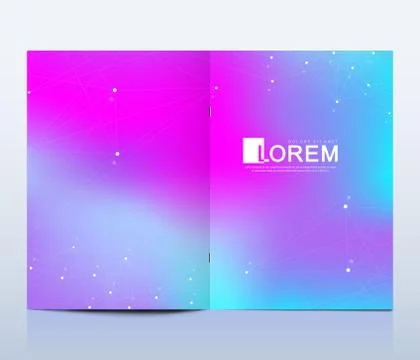 Modern vector template for brochure Leaflet flyer advert cover catalog magazine Stock Illustration
