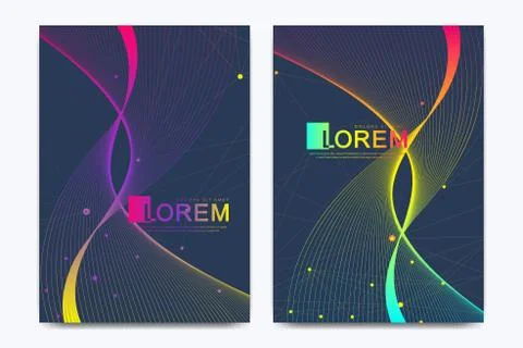 Modern vector template for brochure, leaflet, flyer, cover, catalog, magazine or Stock Illustration