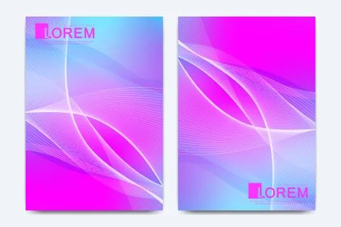 Modern vector template for brochure, leaflet, flyer, cover, catalog, magazine or Stock Illustration