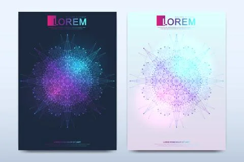 Modern vector template for brochure, leaflet, flyer, cover, catalog, magazine or Stock Illustration