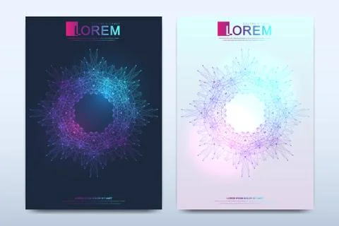 Modern vector template for brochure, leaflet, flyer, cover, catalog, magazine or Stock Illustration
