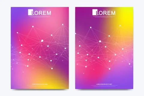 Modern vector template for brochure Leaflet flyer advert cover catalog magazine Stock Illustration