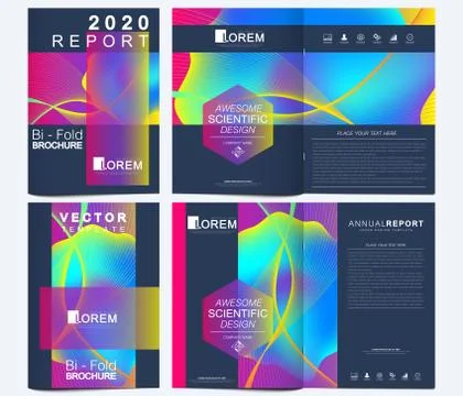 Modern vector template for brochure, leaflet, flyer, cover, catalog in A4 size 스톡 일러스트