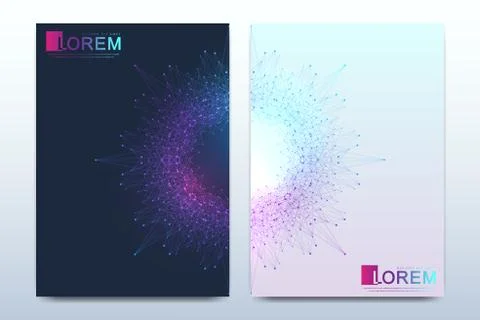 Modern vector template for brochure, leaflet, flyer, cover, catalog, magazine or Stock Illustration