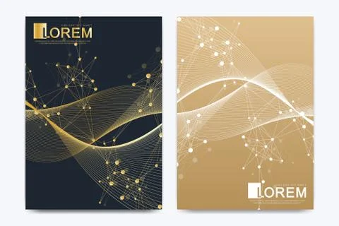 Modern vector template for brochure, leaflet, flyer, cover, catalog, magazine or Stock Illustration