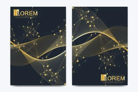 Modern vector template for brochure, leaflet, flyer, cover, catalog, magazine or 스톡 일러스트