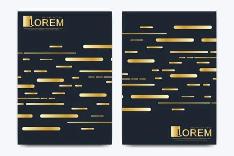 Modern vector template for brochure, leaflet, flyer, cover, catalog, magazine or Stock Illustration