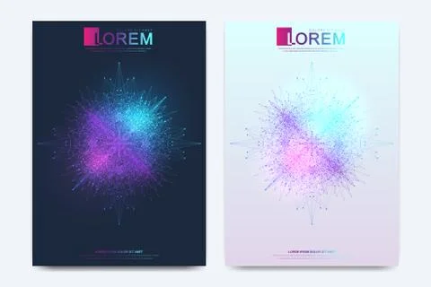 Modern vector template for brochure, leaflet, flyer, cover, catalog, magazine or Stock Illustration