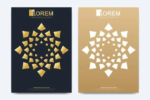Modern vector template for brochure, Leaflet, flyer, advert, cover, magazine or Stock Illustration