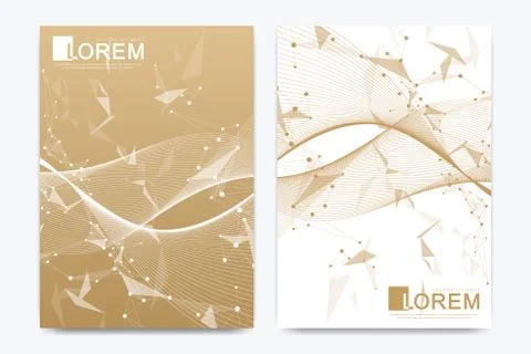 Modern vector template for brochure, leaflet, flyer, cover, catalog, magazine or イラスト素材