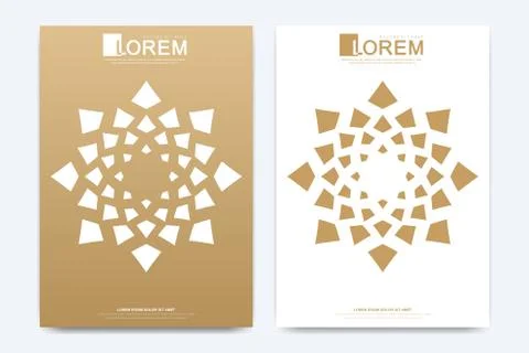 Modern vector template for brochure, Leaflet, flyer, advert, cover, magazine or Stock Illustration