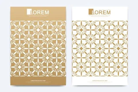 Modern vector template for brochure, Leaflet, flyer, advert, cover, magazine or Stock Illustration