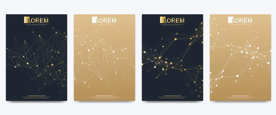 Modern vector template for brochure, Leaflet, flyer, advert, cover, catalog Illustrazione stock