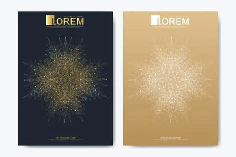Modern vector template for brochure Leaflet flyer cover banner magazine or Stock Illustration