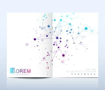 Modern vector template for brochure Leaflet flyer advert banner cover catalog Stock Illustration