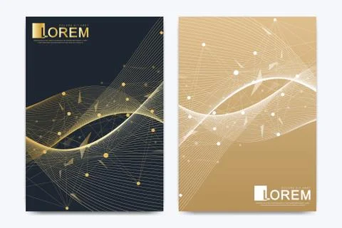 Modern vector template for brochure, leaflet, flyer, cover, catalog, magazine or イラスト素材