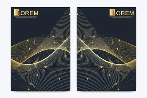 Modern vector template for brochure leaflet flyer cover catalog banner magazine Illustrazione stock